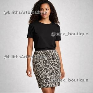 RACHEL Rachel Roy Animal Print Skirt
